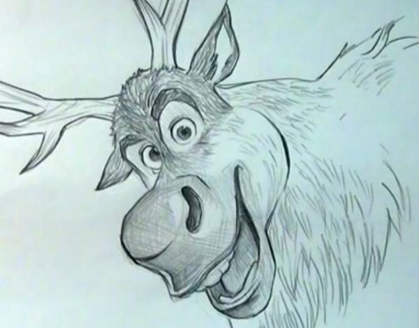 dibujo de sven congelado