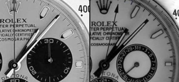 Cómo detectar un Rolex falso - El Rolex tiene agujas “suaves” 