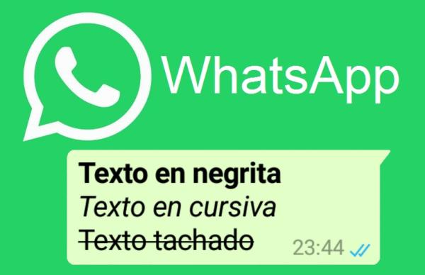 Cómo poner negritas y cursivas en WhatsApp