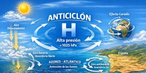¿Qué es un anticiclón, cómo se forman y cómo influyen en el clima?