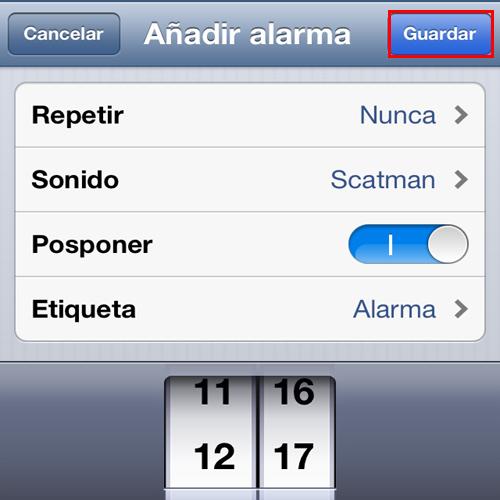 Cómo poner mi canción favorita como sonido de alarma en iPhone - Paso 5