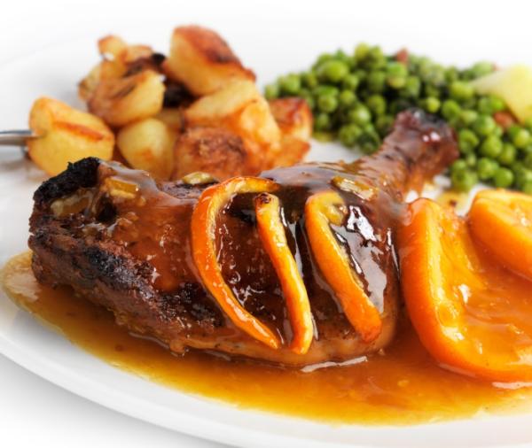 Cómo hacer pato a la naranja