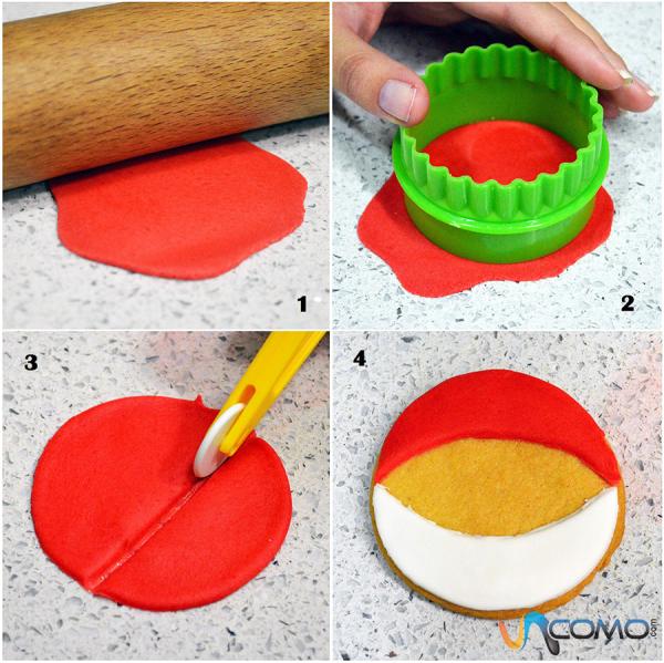 Cómo hacer galletas de Papá Noel - Paso 4