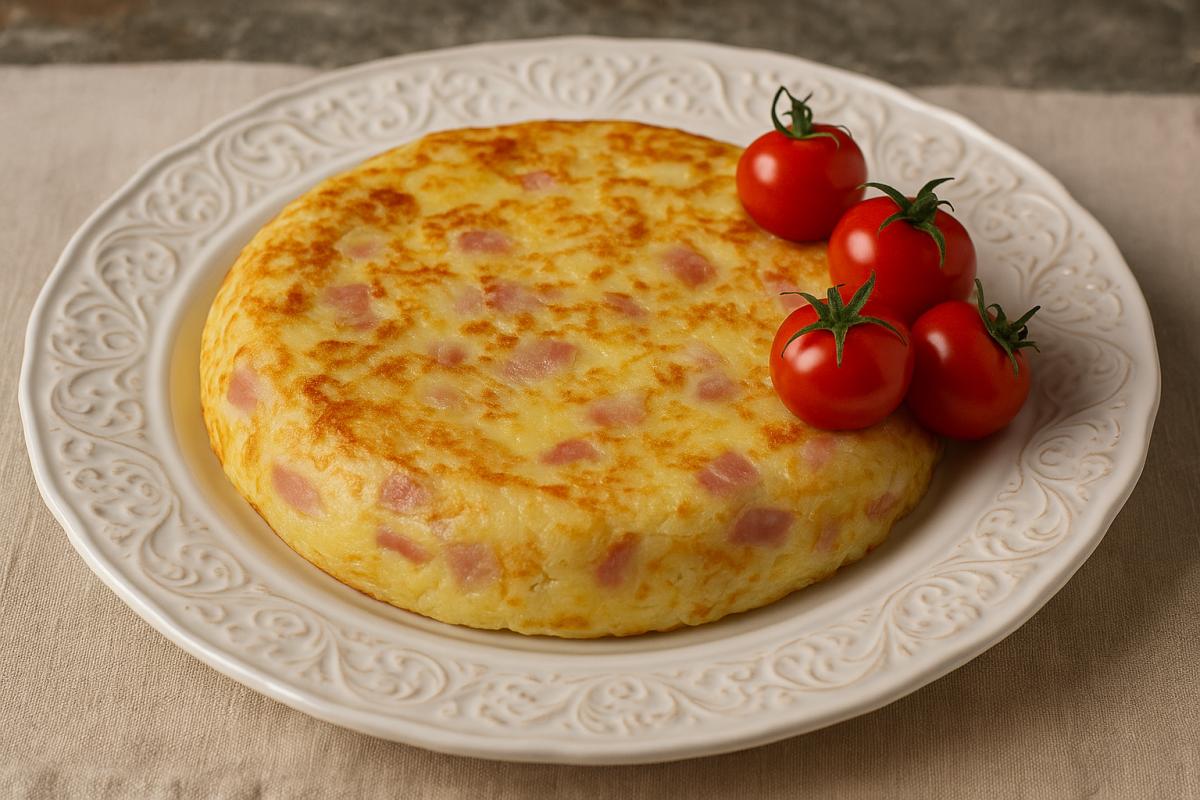 Cómo hacer una tortilla de arroz con jamón y queso: receta fácil