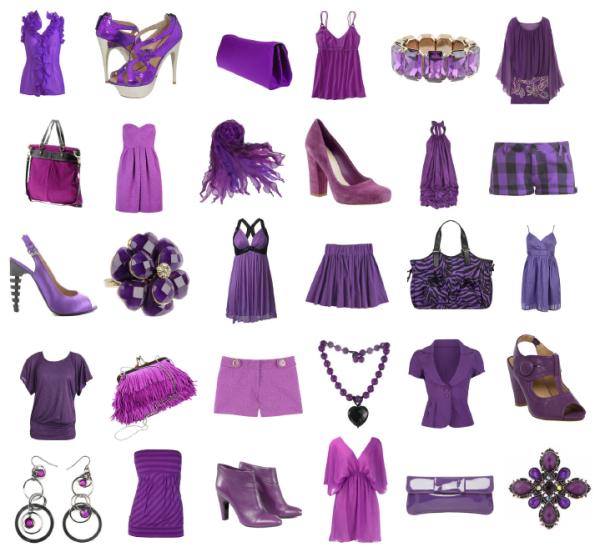 Ideas para vestir de color morado