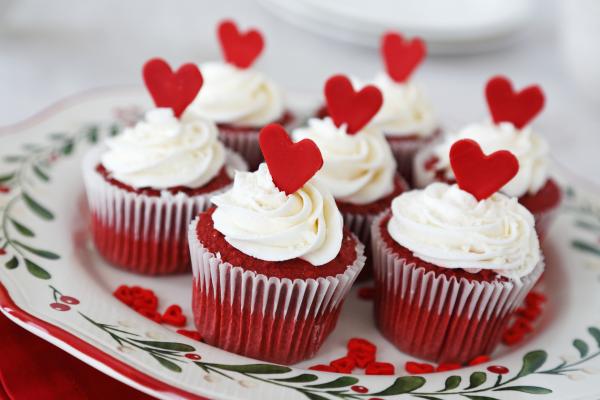 Postres para San Valentín - Cupcakes de Red Velvet