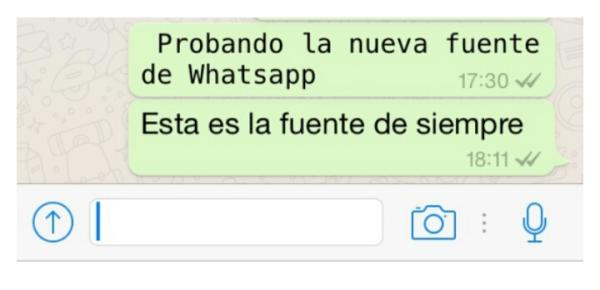 Cómo cambiar el tipo de letra en Whatsapp - Paso 3