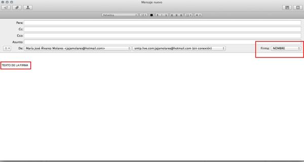 Cómo crear una firma en Mail de Mac - Paso 6