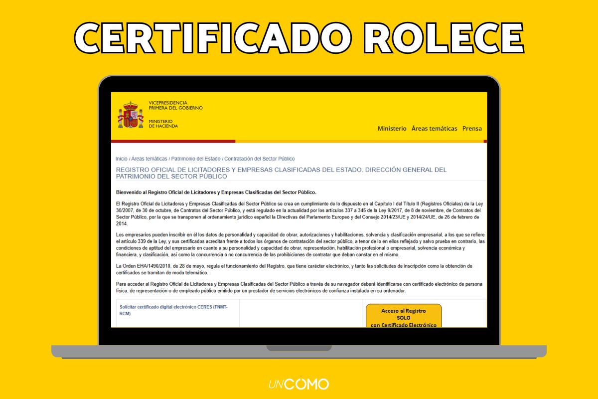 Qué es el certificado ROLECE: cómo inscribirse y documentación necesaria