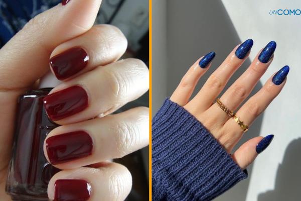 Colores de uñas para señoras mayores - Uñas color azul marino