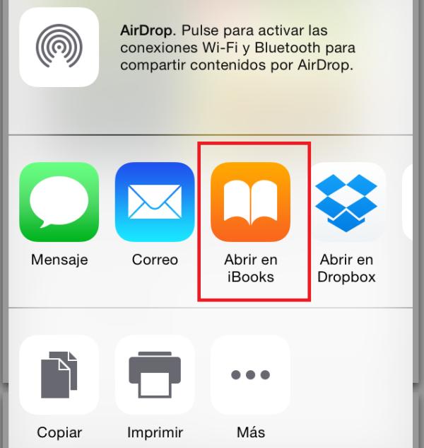 Cómo guardar archivos PDF en iPhone - Paso 6