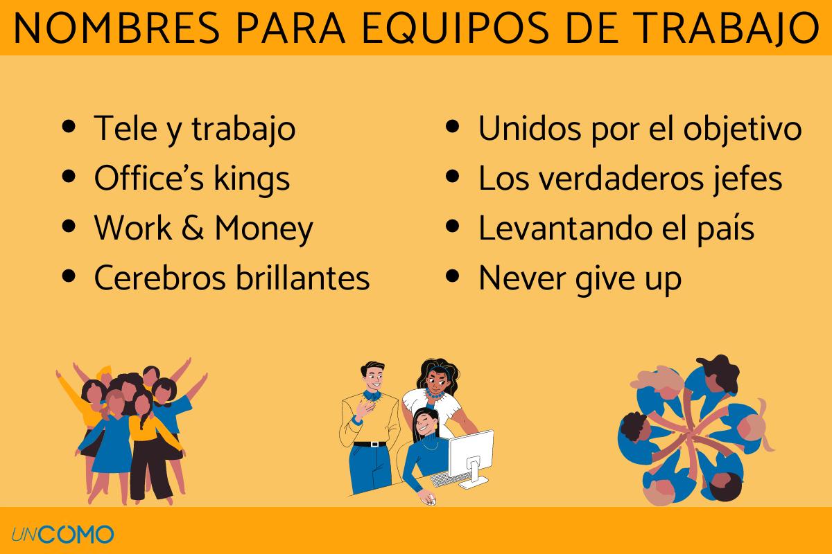 Nombres para equipos de trabajo