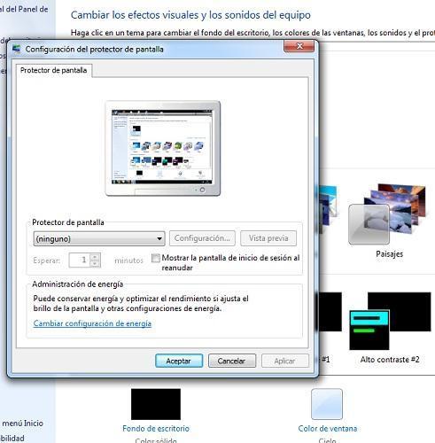 Cómo agregar dos imágenes como protector de pantalla para Windows 7