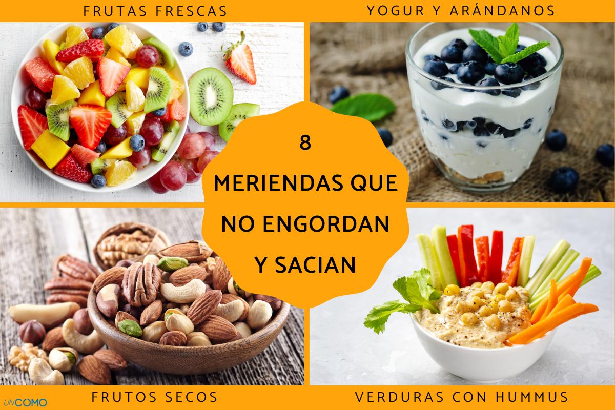 Meriendas que no engordan y sacian