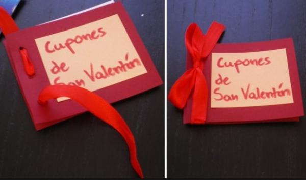 Manualidades para mi novio - Cupones con planes románticos