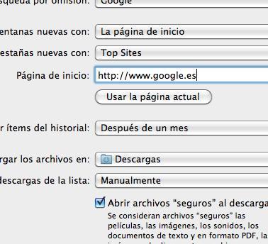 Cómo poner Google como página principal en Safari - Paso 3