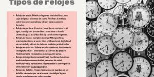 Tipos de relojes y cómo funcionan