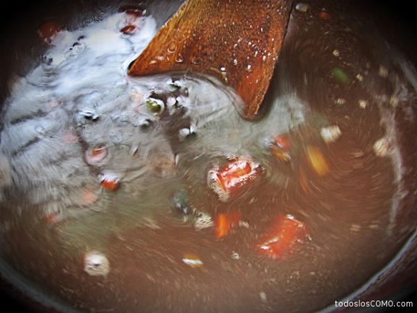 Cómo hacer frijoles refritos (caraotas negras) - Paso 11