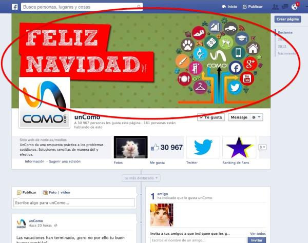 Cuál es el tamaño de las fotos de portada que recomienda Facebook - Paso 1