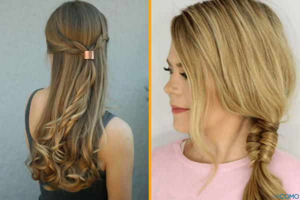 Peinados para disimular el pelo sucio - Cola de lado