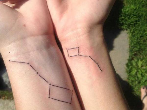 Tatuajes de constelaciones y su significado - Tatuajes de la osa mayor y la osa menor
