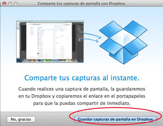 Cómo compartir capturas de pantalla en Dropbox - Paso 3