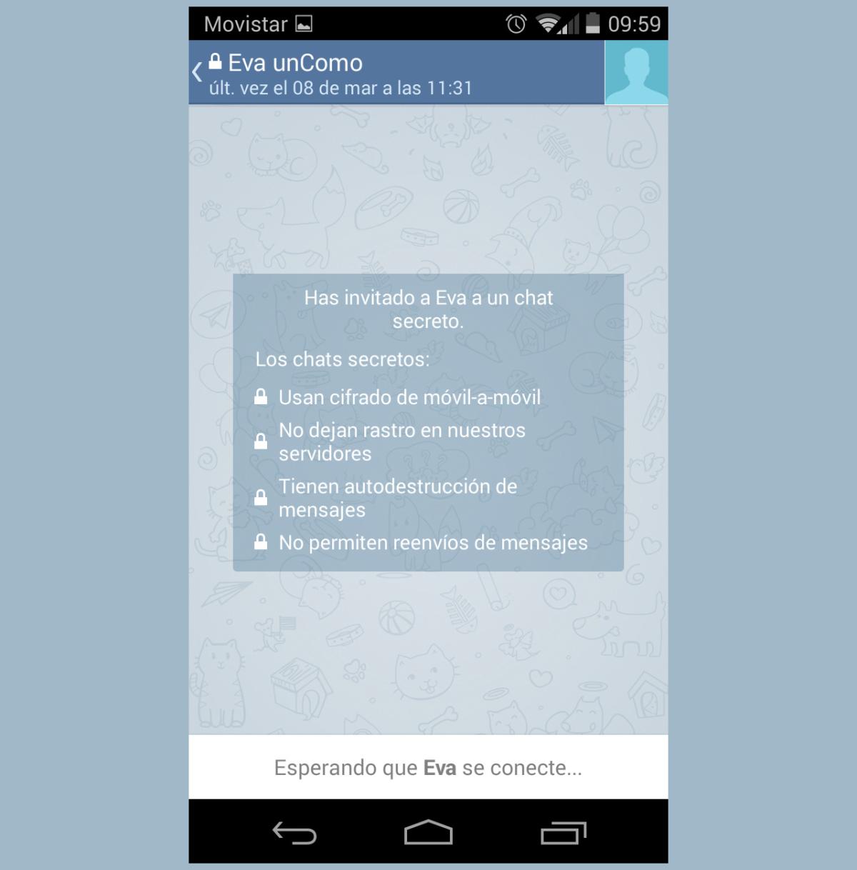 Cómo crear un chat secreto en Telegram