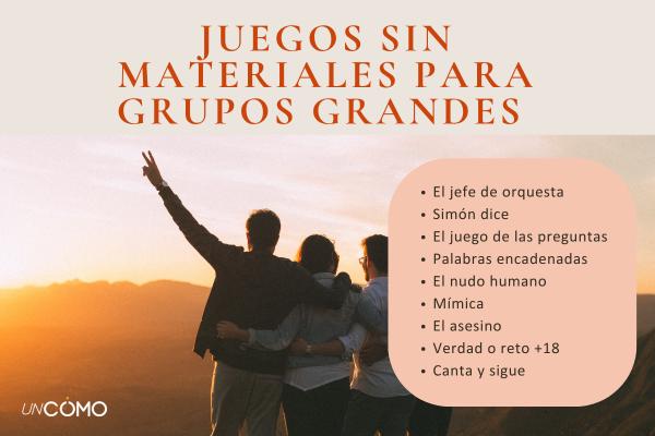 Juegos sin materiales para grupos grandes: 30 ideas fáciles y divertidas - Dinámicas activas y de integración