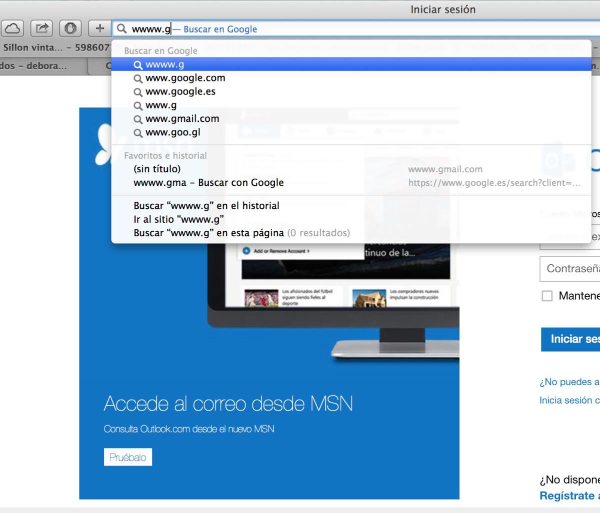 Cómo borrar los links de la barra de dirección