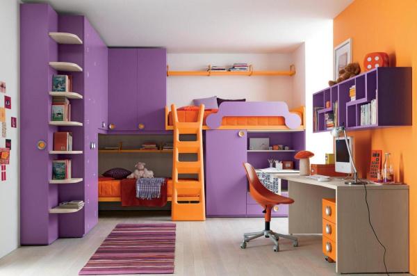 Cómo decorar una casa con el color violeta - grandes ideas - Violeta con amarillo: colores opuestos