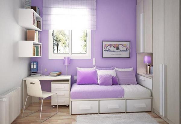 Cómo decorar una casa con el color violeta - grandes ideas - Violeta con blanco: limpieza y amplitud