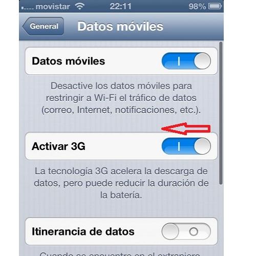 Cómo utilizar Internet en mi iPhone sin pagar roaming - Paso 1
