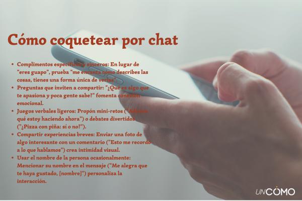 Cómo coquetear por mensaje sin parecer intenso