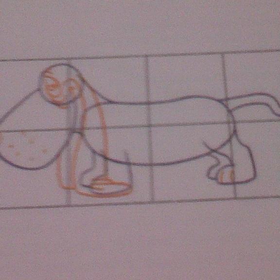 Cómo dibujar un perro - Paso 4