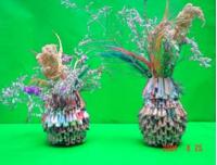 Cómo hacer floreros con papel