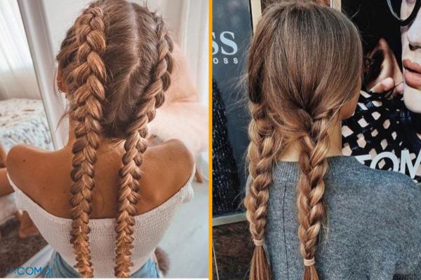 Peinados fáciles para pelo largo - Trenzas bajas