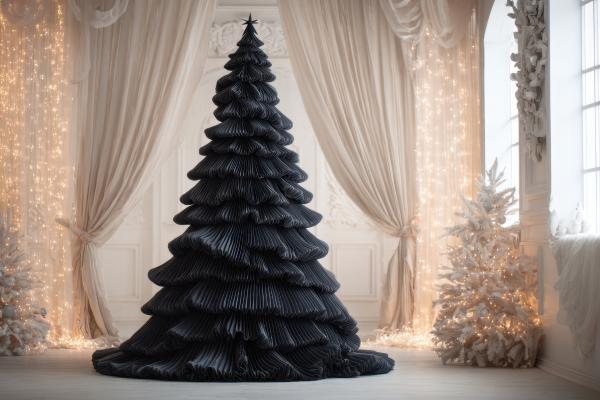 Tipos de árboles de Navidad: cómo elegir el ideal - Árboles de Navidad de colores (blanco, rosa, negro…)