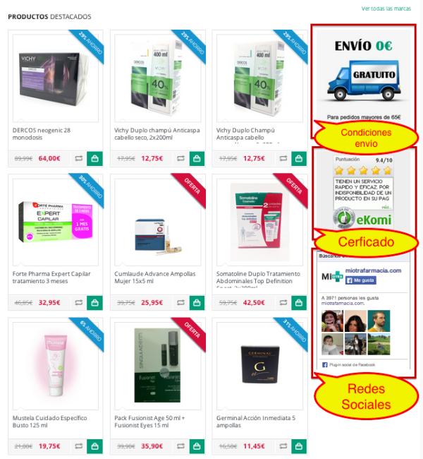 Cómo comprar de forma segura en una farmacia online - Paso 2