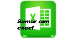 Cómo sumar con excel