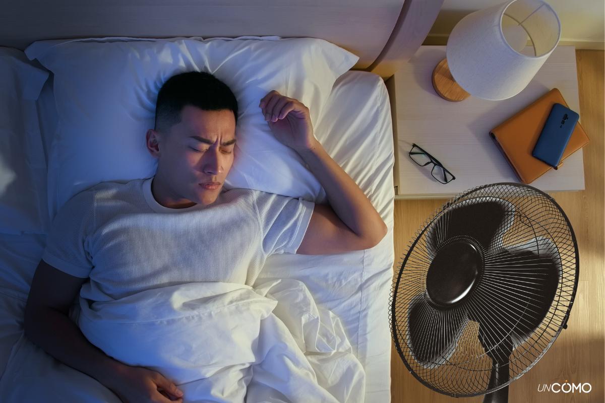 Dormir con el ventilador encendido, ¿es bueno o malo?