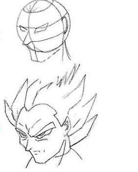 Cómo dibujar la cabeza - Manga - Paso 3