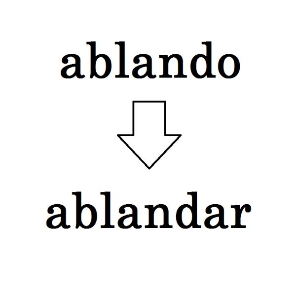 Cómo se escribe ablando o hablando - ablando