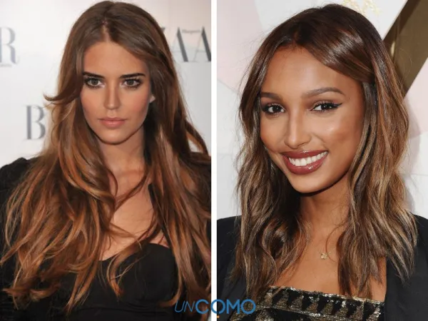 cabello castaño dorado en mujeres negras