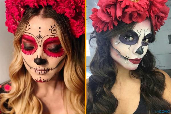Ideas de maquillaje de Halloween fácil - Catrina fácil 