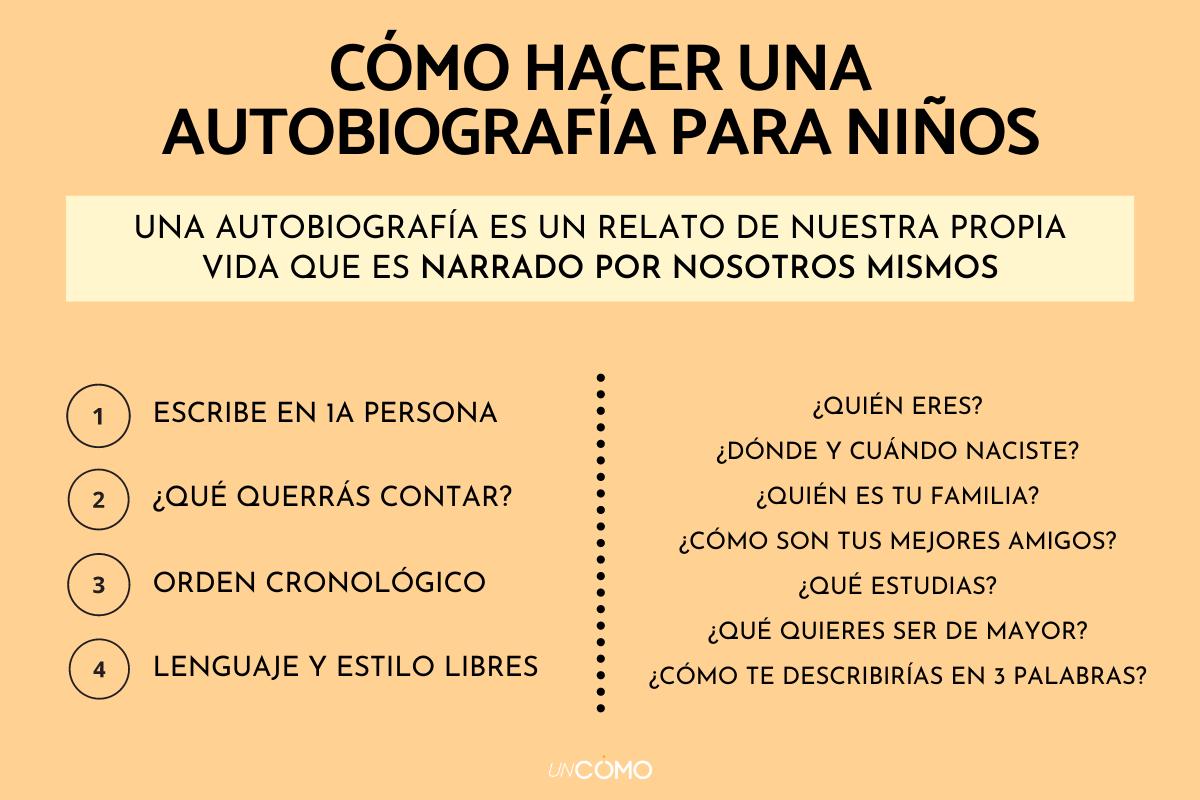 Cómo hacer una autobiografía para niños