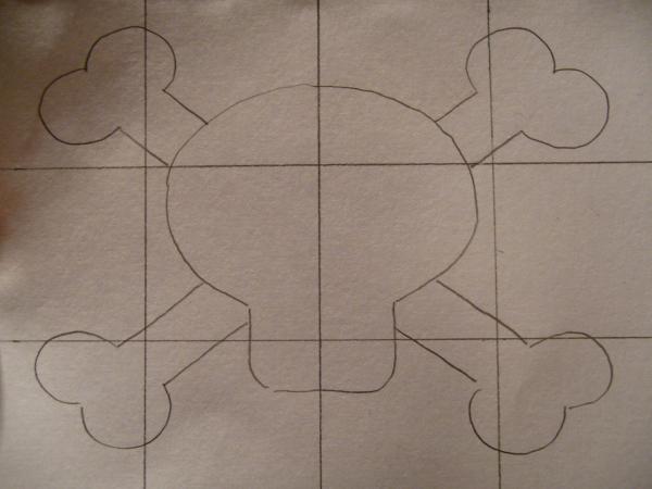 Cómo dibujar una calavera - Paso 4