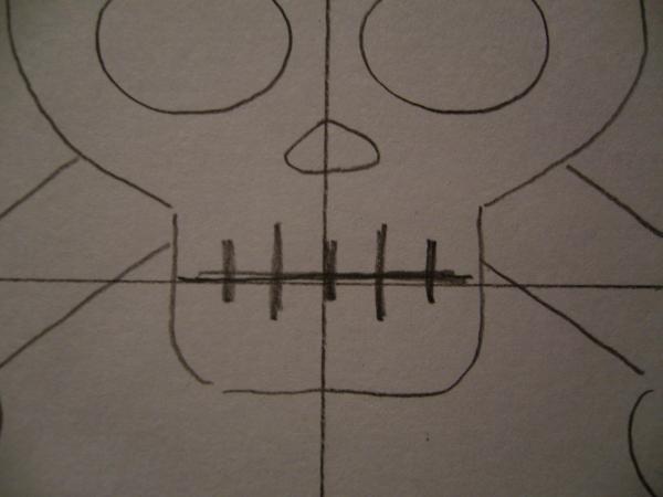 Cómo dibujar una calavera - Paso 6