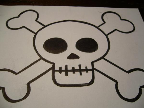 Cómo dibujar una calavera - Paso 8