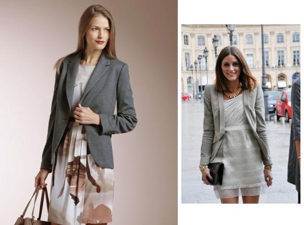 Cómo combinar un blazer gris - Blazer gris con vestidos