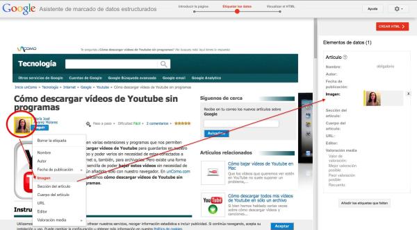 Cómo usar el marcador de datos estructurados de Google - Paso 4